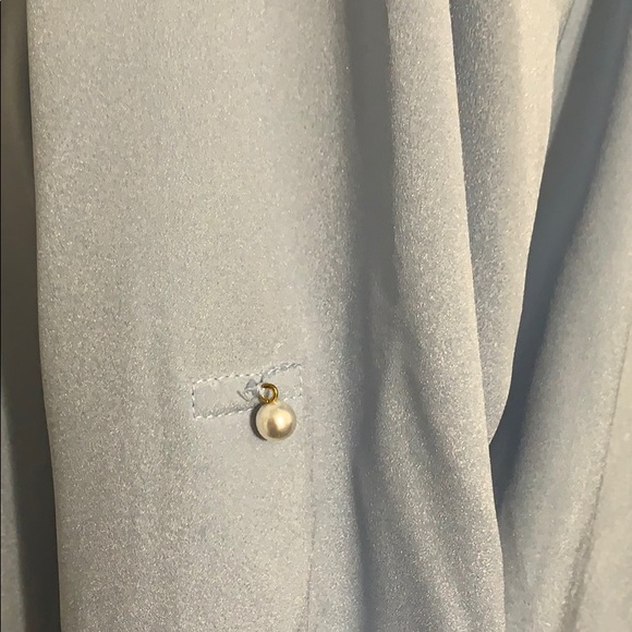 Karl Lagerfeld Paris Pearl Collar Blouse - Picture 7 of 15